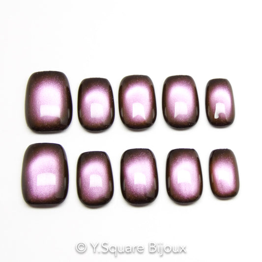 < Figue > Y.Square Faux Ongles Fait Main Réutilisables