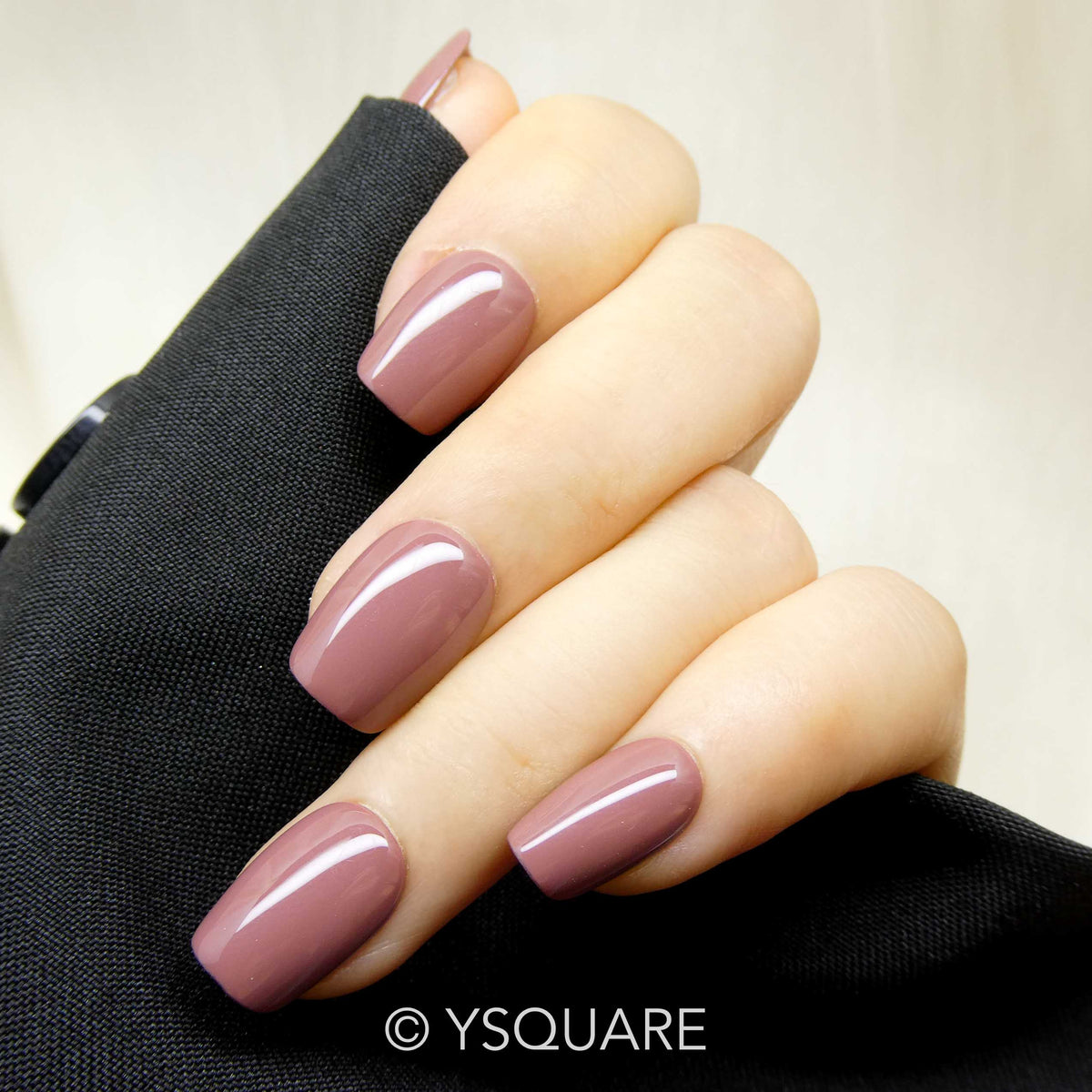 < Chocolat Chaud  > Y.Square Faux Ongles Fait Main Réutilisables / Handmade Press On Nails 