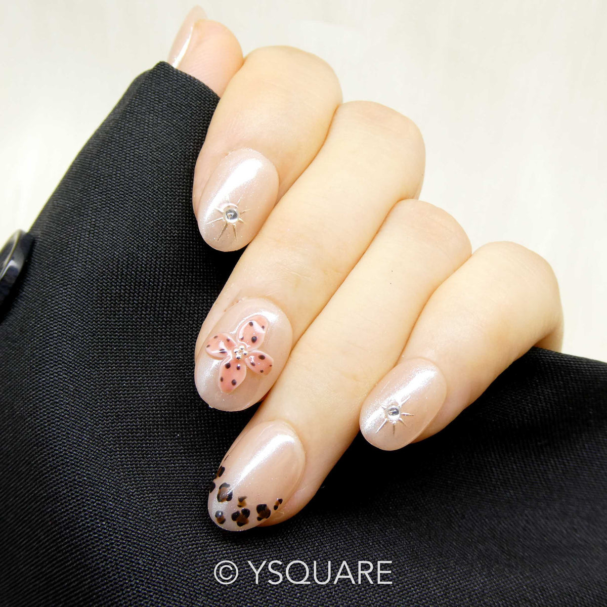 < Éclat d’Automne > Y.Square Faux Ongles Fait Main Réutilisables