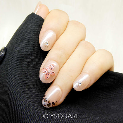 < Éclat d’Automne > Y.Square Faux Ongles Fait Main Réutilisables