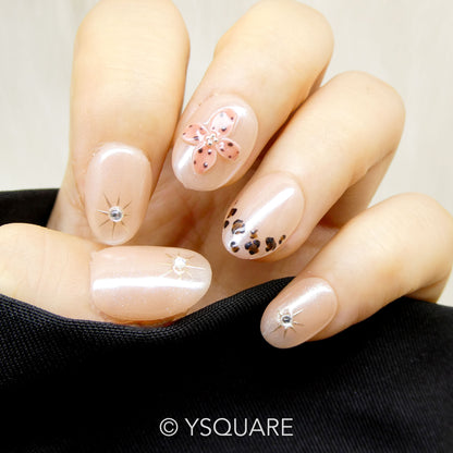 < Éclat d’Automne > Y.Square Faux Ongles Fait Main Réutilisables
