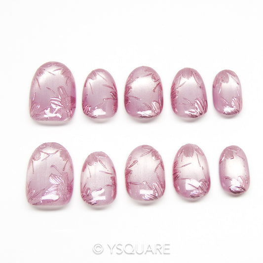 < Glycine  > Y.Square Faux Ongles Fait Main Réutilisables
