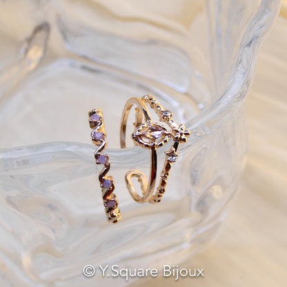 Iris Open Ring Set (2 Pieces)