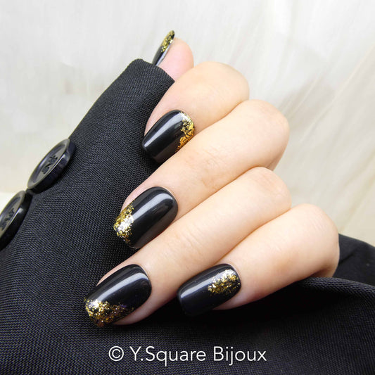 < Truffle > Y.Square Faux Ongles Fait Main Réutilisables