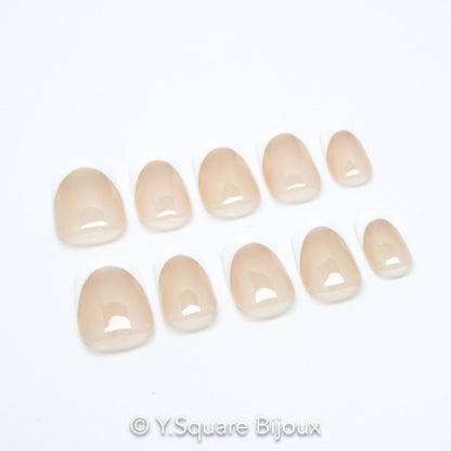 < French > Y.Square Faux Ongles Fait Main Réutilisables / Handmade Press On Nails 